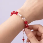 Memory wire Bracelet - red