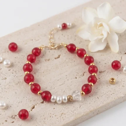 Memory wire Bracelet - red